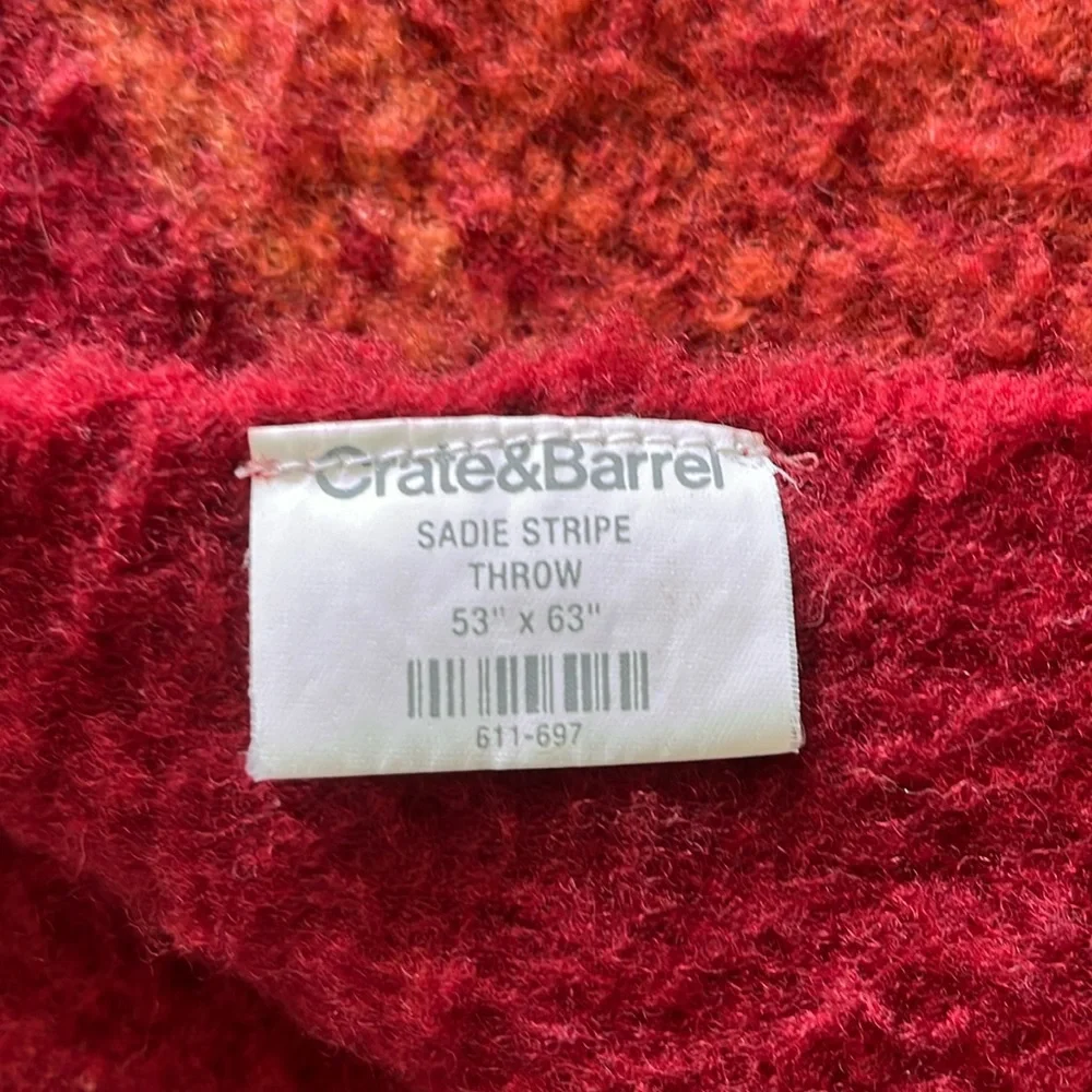 Crate & Barrel Sadie Stripe Throw